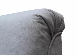 Hoeksalon Caro 272x197cm - stof - middengrijs met bedfunctie en opbergruimte- Hoeksalons