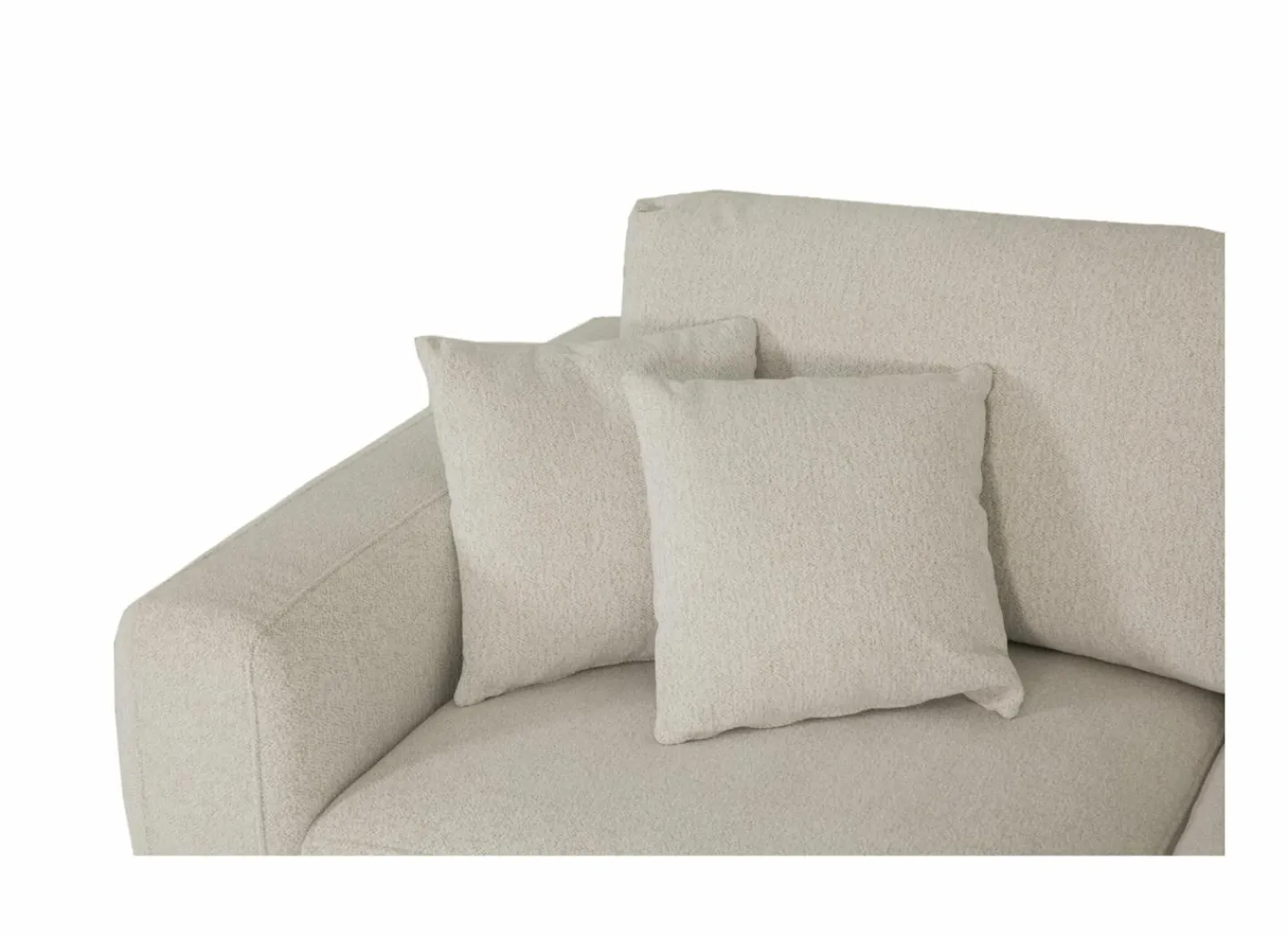 Hoeksalon Celaya 298x223cm - stof - ecru- Hoeksalons