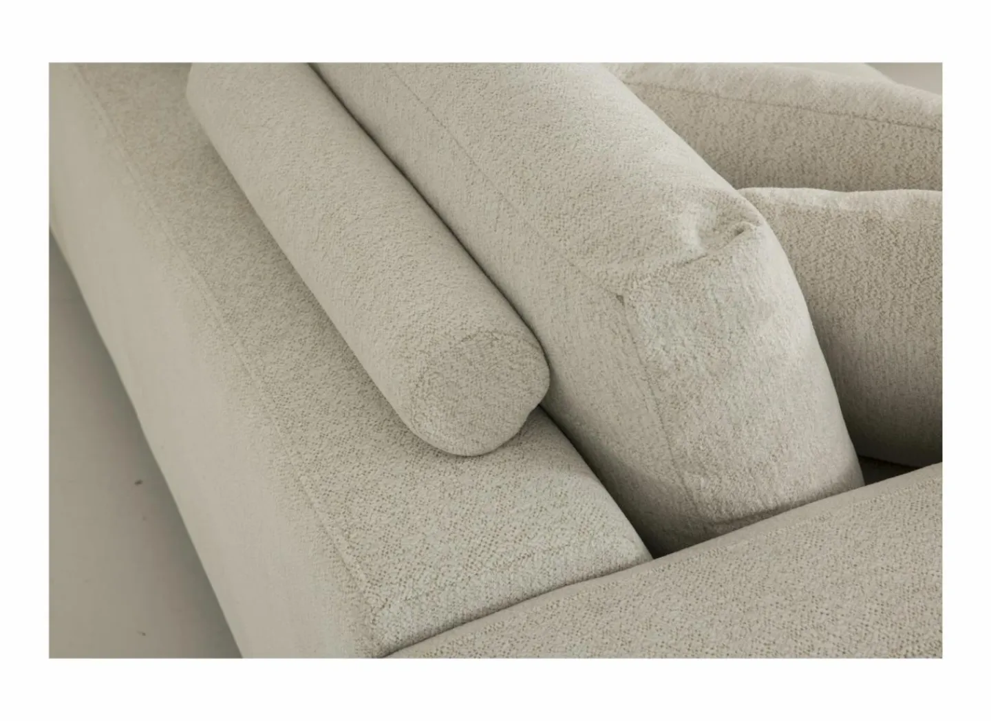 Hoeksalon Celaya 298x223cm - stof - ecru- Hoeksalons