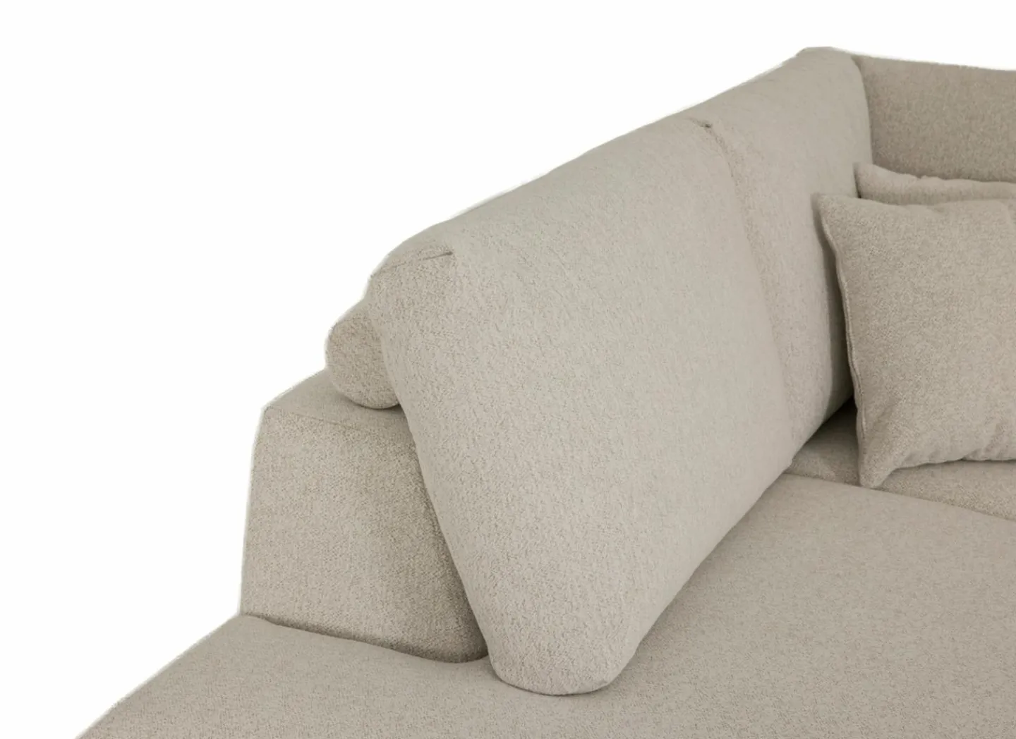 Hoeksalon Celaya 298x223cm - stof - ecru- Hoeksalons