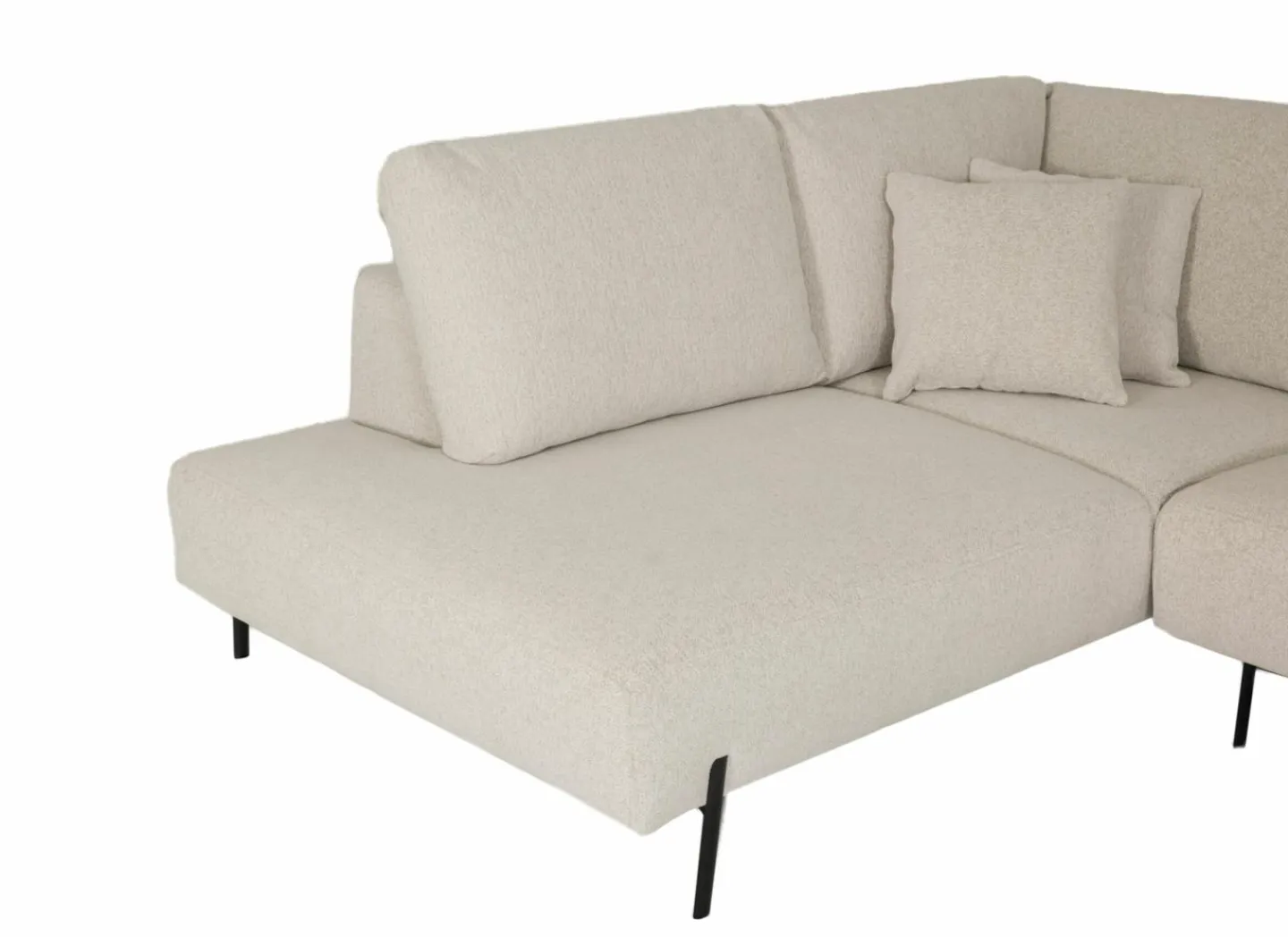 Hoeksalon Celaya 298x223cm - stof - ecru- Hoeksalons