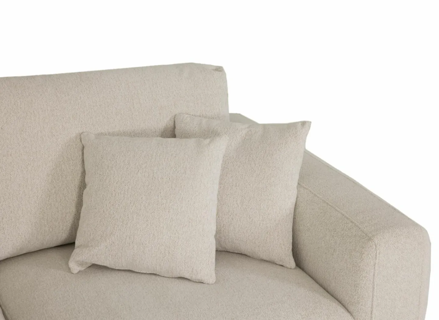 Hoeksalon Celaya 298x223cm - stof - ecru- Hoeksalons