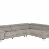 Hoeksalon Cell 295x232cm - stof - grijs met relax- Hoeksalons