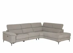 Hoeksalon Cell 295x232cm - stof - grijs met relax- Hoeksalons