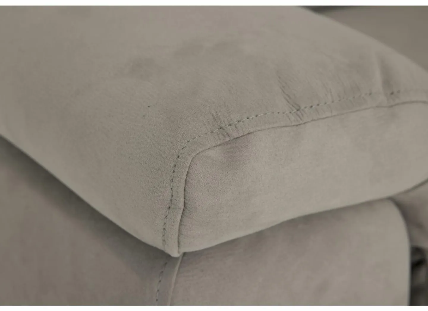 Hoeksalon Cell 295x232cm - stof - grijs met relax- Hoeksalons