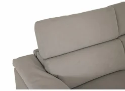 Hoeksalon Cell 295x232cm - stof - grijs met relax- Hoeksalons