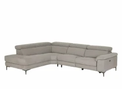 Hoeksalons|Hoeksalon Cell 295x232cm - stof - grijs met relax