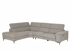 Hoeksalons|Hoeksalon Cell 295x232cm - stof - grijs met relax