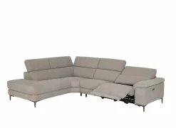 Hoeksalons|Hoeksalon Cell 295x232cm - stof - grijs met relax