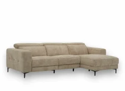 Hoeksalon Cine 277x168cm - stof - taupe- Hoeksalons