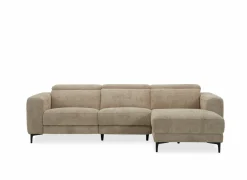 Hoeksalon Cine 277x168cm - stof - taupe- Hoeksalons