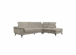 Hoeksalons|Hoeksalon Condor 283x89cm - stof - champagne