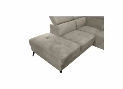 Hoeksalons|Hoeksalon Condor 283x89cm - stof - champagne