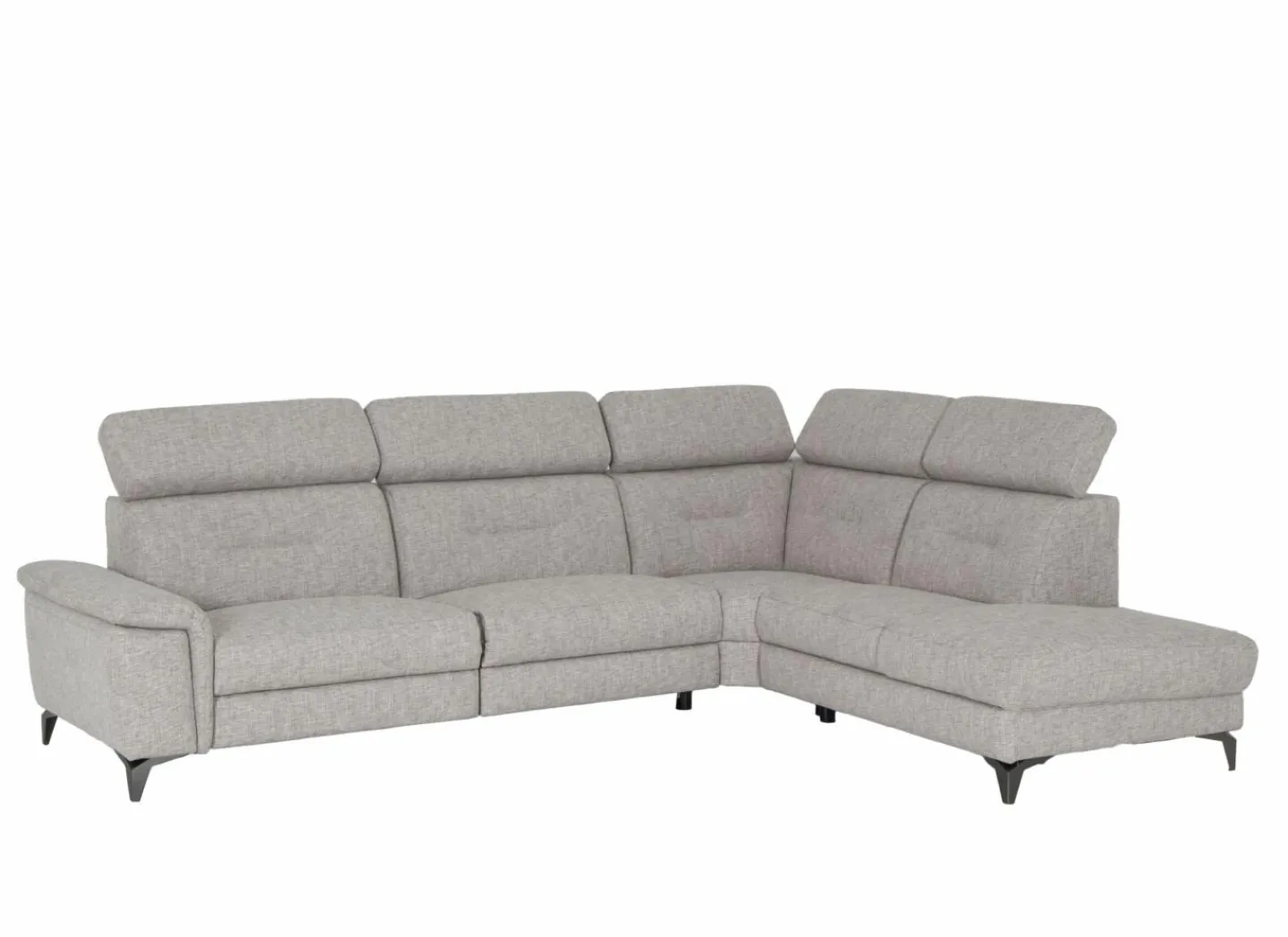 Hoeksalon Cosa 295x229cm - stof - grijs- Hoeksalons