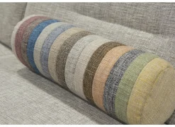 Hoeksalon Cosa 295x229cm - stof - grijs met 2 elektrische relaxen- Hoeksalons