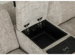 Hoeksalons|Hoeksalon Crow 334x301cm - stof - turtledove met 3 relaxen