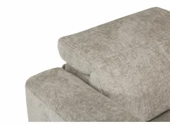 Hoeksalons|Hoeksalon Crow 301x301cm - stof - turtledove met 2 elektrische relaxen