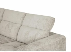 Hoeksalons|Hoeksalon Crow 301x301cm - stof - turtledove met 2 elektrische relaxen