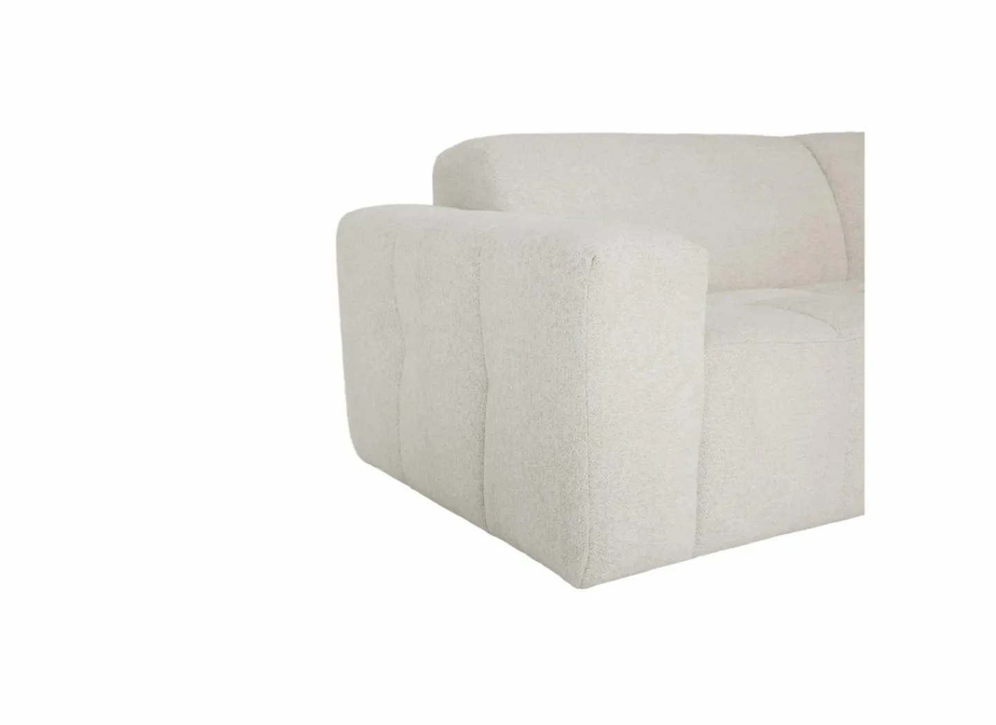 Hoeksalon Daegu 334x238cm - stof - ecru- Hoeksalons