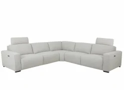 Hoeksalon Delta 300x300cm - stof - grijs met relax- Hoeksalons
