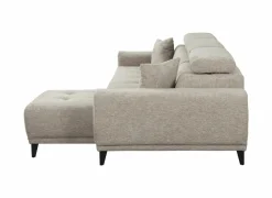 Hoeksalon Dragor 296x179cm - stof - grijs- Hoeksalons