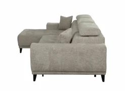 Hoeksalon Dragor 296x179cm - stof - grijs- Hoeksalons