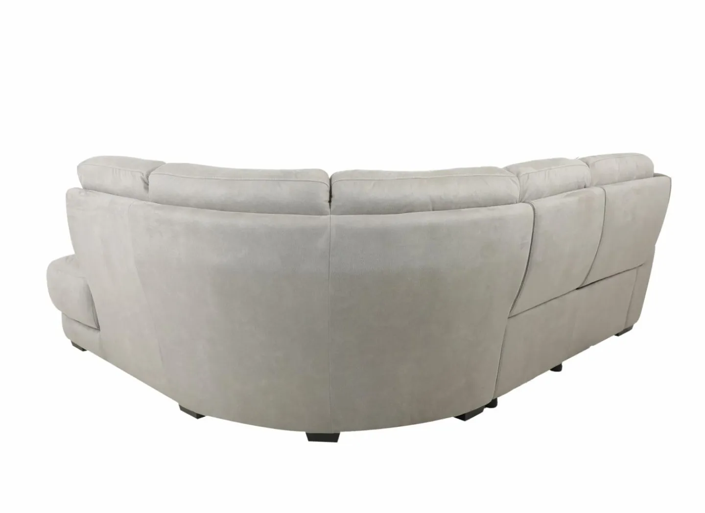 Hoeksalon Elton 250x215cm - stof - dove grey met relax & harde zit- Hoeksalons