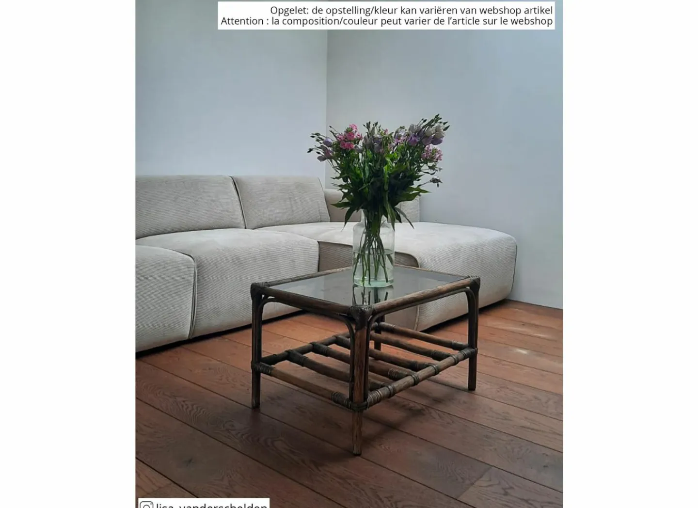 Hoeksalon Enjoy 229x161 - stof - beige- Hoeksalons