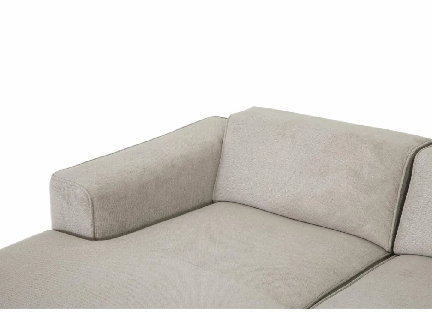 Hoeksalon Enjoy 229x161 - stof - beige- Hoeksalons