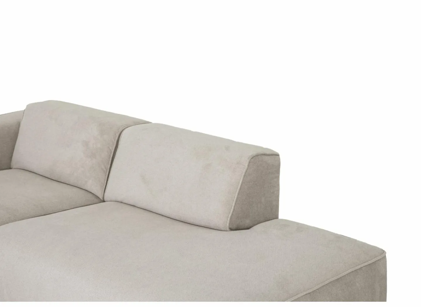 Hoeksalon Enjoy 229x161 - stof - beige- Hoeksalons