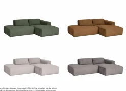 Hoeksalon Enjoy 229x161 - stof - beige- Hoeksalons