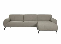 Hoeksalon Eron 331x182cm - stof - taupe- Hoeksalons