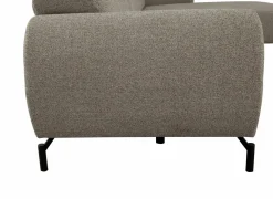 Hoeksalon Eron 331x182cm - stof - taupe- Hoeksalons