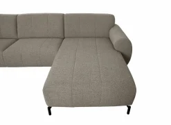 Hoeksalon Eron 331x182cm - stof - taupe- Hoeksalons