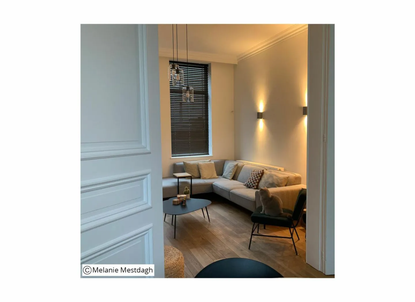 Hoeksalon Eston 284x219cm - stof - lichtgrijs- Hoeksalons