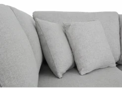 Hoeksalon Eston 284x219cm - stof - lichtgrijs- Hoeksalons