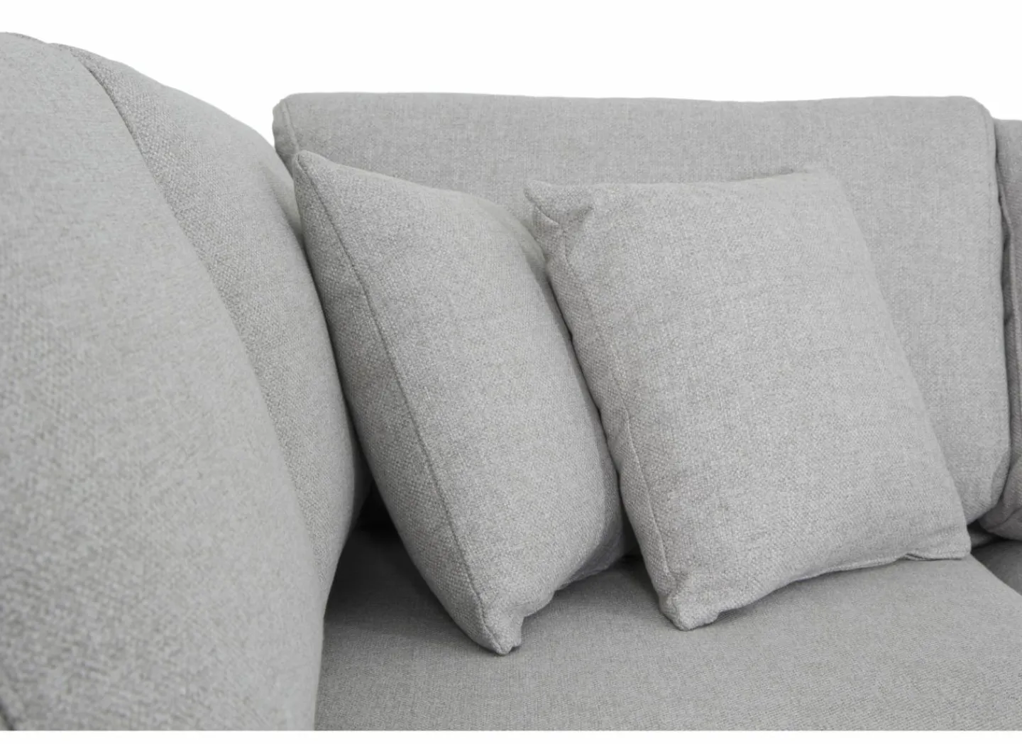 Hoeksalon Eston 284x219cm - stof - lichtgrijs- Hoeksalons