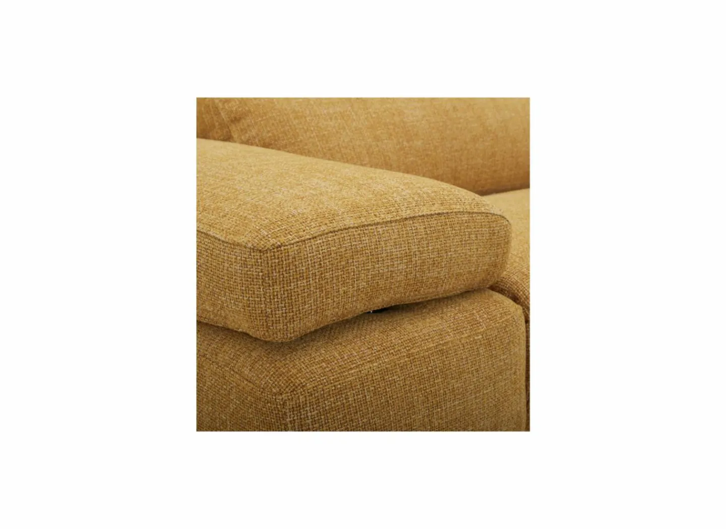 Hoeksalon Exeter 299x240cm - stof - chacha geel met relax- Hoeksalons