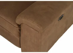 Hoeksalon Fall 213x271cm - stof - cognac met relax- Hoeksalons