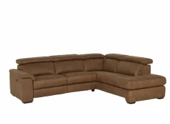 Hoeksalon Fall 271x213cm - stof - cognac- Hoeksalons