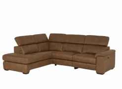 Hoeksalon Fall 213x271cm - stof - cognac- Hoeksalons