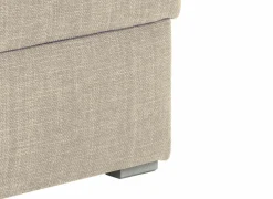 Zetelbedden|Hoeksalons|Hoeksalon Flemingsburg 226x165cm - stof - beige met bedfunctie en opbergruimte