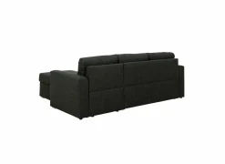 Zetelbedden|Hoeksalons|Hoeksalon Flemingsburg 226x165cm - stof - donkergrijs met bedfunctie en opbergruimte