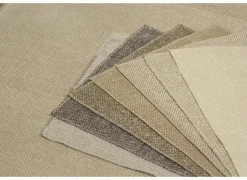 Hoeksalon Helio 393x197cm - stof - lichtbeige- Hoeksalons