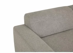 Hoeksalons|Hoeksalon Ibero 374x283cm - stof - grijs met zitdiepteverstelling