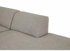 Hoeksalons|Hoeksalon Ibero 374x283cm - stof - grijs met zitdiepteverstelling