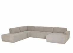 Hoeksalons|Hoeksalon Ibero 374x283cm - stof - grijs