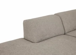 Hoeksalons|Hoeksalon Ibero 374x283cm - stof - grijs met zitdiepteverstelling