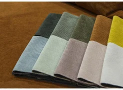 Hoeksalons|Hoeksalon Indigo 278x155cm - stof - bruin