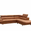 Hoeksalon Jet 295x255cm - stof - cognac- Hoeksalons